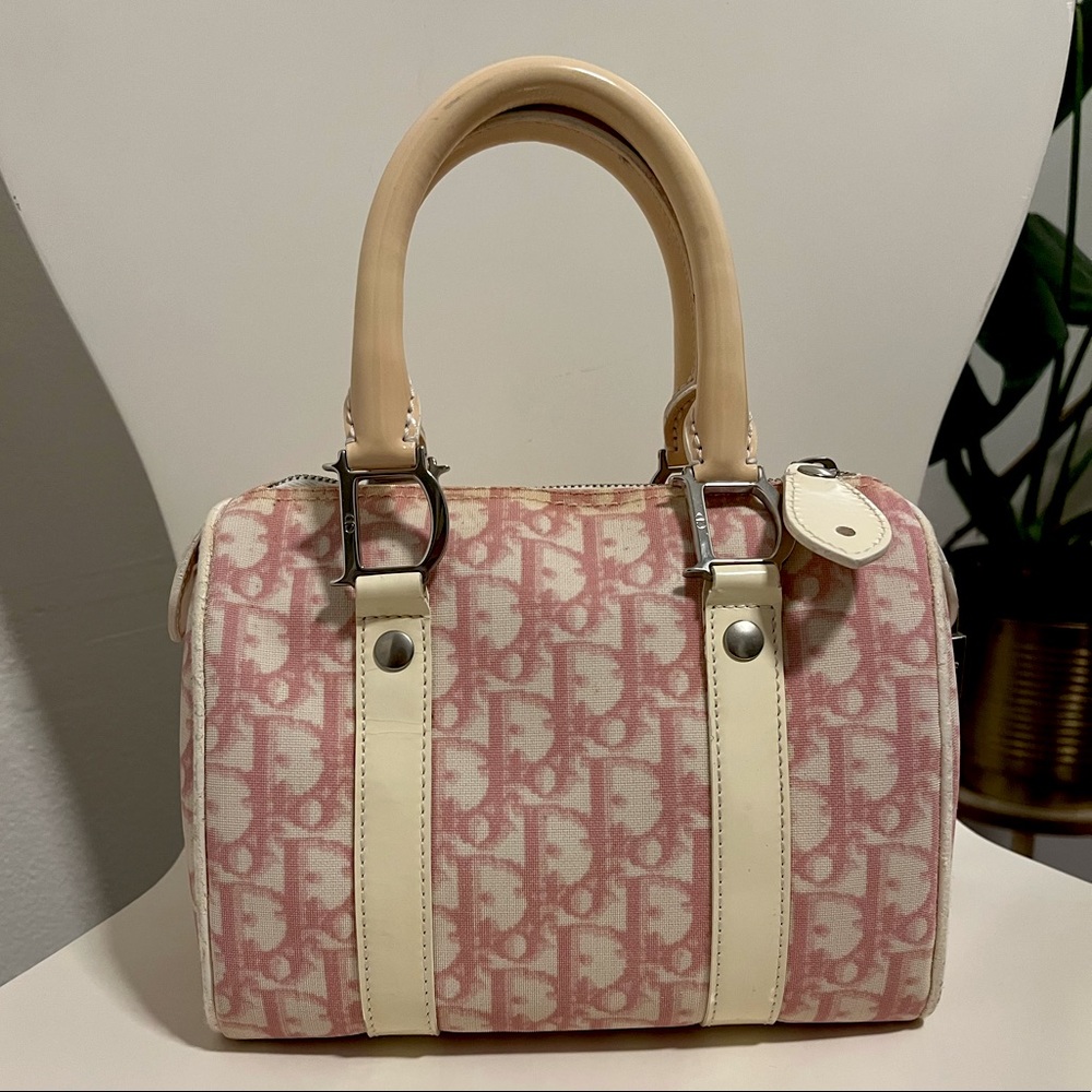 Pink Dior Mini Boston Bag